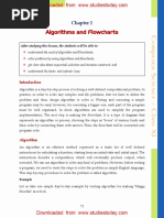 NCERT Class 11 Computer Science Algorithms and Flowcharts