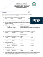 Third Quarter Test in Grade 9 Science