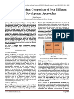 Theory of Planning: Comparison of Four Different Urban Development Approaches