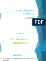 Electric and Magnetic Fields (2) - Lecture 1 Spring 2021-2022