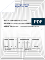 Sistemas y Procedimientos Administrativos