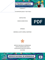 Actividad de Aprendizaje 16 Evidencia 3 Ficha Anyropologica y Test Fisico