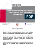 Vigilancia de Actos de Corrupción en El Sistema de Contratación Pública