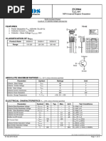 Features: Elektronische Bauelemente 0.2A, 60V NPN General Purpose Transistor