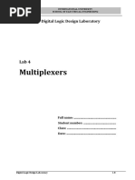 Multiplexers: Digital Logic Design Laboratory