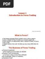 Lesson 1 Introduction To Forex Trading