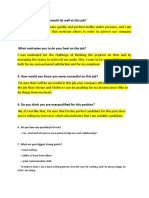 Why Do You Think You Would Do Well at This Job?: 6. Do You Have Any Question/s For Me?