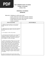 Procedure Rationale: San Lorenzo Ruiz College College of Nursing Ormoc City Perineal Flushing (Female)