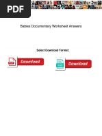 Babies Documentary Worksheet Answers