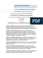 Decreto #22-2000 Reglamento de La Ley de Derechos de Autor