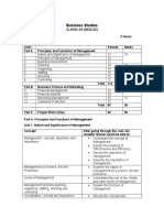 BST Syllabus