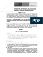 Reglamento de Concurso de Proyectos de Investigacion Formativa 2022