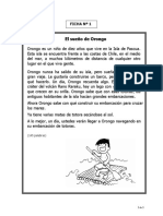 Fichas para Reforzar Lectura 4° Básico