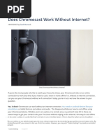 Does Chromecast Work Without Internet - Theblur