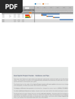 Excel Sprint Project Tracker Template