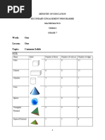 Grade 7 Mathematics - 2021 - Term 3