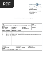 Standard Operating Procedure (SOP) : Title Date