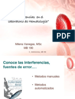 Interferencias en El Hemograma