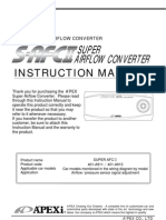 Super Airflow Converter: Instruction Manual