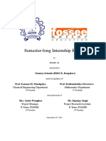 Semester-Long Internship Report: Tanmay Srinath (BMSCE, Bangalore)