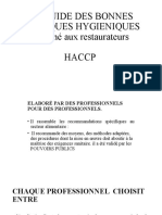 Le Guide Des Bonnes Pratiques Hygieniques Destiné Aux Restaurateurs Haccp