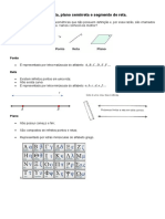 Atividade Adaptada - Reta Ponto e Plano I