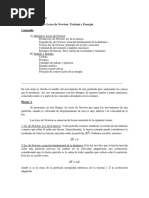 Ficha Tema 3. Dinámica (Leyes de Newton) - Trabajo y Energía