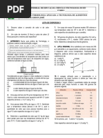 Lista de Exercicios 3 - Termologia Aplicada Aos Alimentos