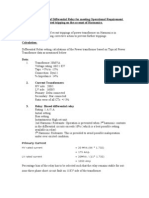 Diff Bias Settings Calculation