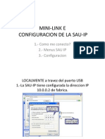 Configuracion de Mini-Link e Sau Ip