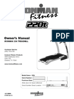 Owner's Manual: Ironman 220T Treadmill