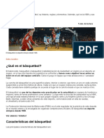 Básquetbol - Concepto, Características, Reglas y Elementos