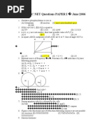 Csir-Ugc Net Questions Paper I June 2006