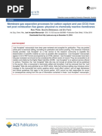 Membrane Gas Separation Processes For Carbon Capture and Use (CCU)