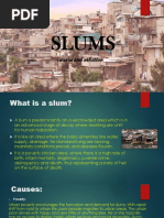 Slums: Causes and Solution