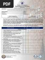 Enclosure 2. SDRRM Self Evaluation Form