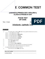 Fiitjee: Common Test