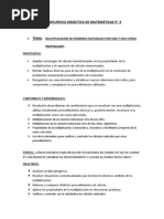 Multiplicación 1 y 2 Cifras. Secuencia 5