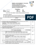 20BA1105 - Statistics and Operations Research For Business