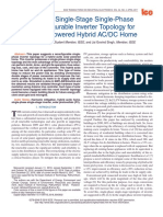 A Novel Single-Stage Single-Phase Reconfigurable Inverter Topology For A Solar Powered Hybrid AC/DC Home