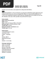 Transfer Letter Oet Writing Task Practice