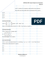 Matrices JEE Main 2021 (July) Chapter-Wise Questions