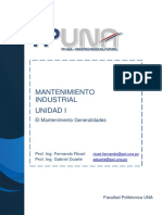 UNIDAD I - Generalidades Del Mantenimiento - R01