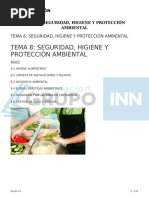 Tema 8 Seguridad Higiene y Proteccion Ambiental