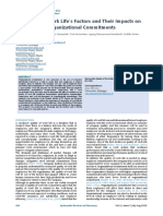 Quality of Work Lifes Factors and Their Impacts On Organizational Commitments