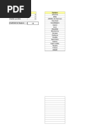 Planilla de Excel para Tabla de Posiciones