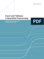 Excel and Tableau: A Beautiful Partnership: Faye Satta, Senior Technical Writer Eriel Ross, Technical Writer