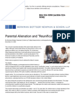 Parental Alienation and "Reunification" Camps - Berkman Bottger Newman - Schein LLP