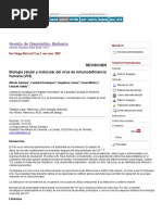 Biología Celular y Molecular Del Virus de Inmunodeficiencia Humana (VIH)