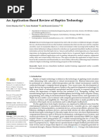 Robotics: An Application-Based Review of Haptics Technology